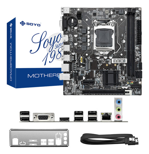 Kit De Placa Base Soyo H61, Cpu Intel I5-2500 Y 16 Gb De Ram