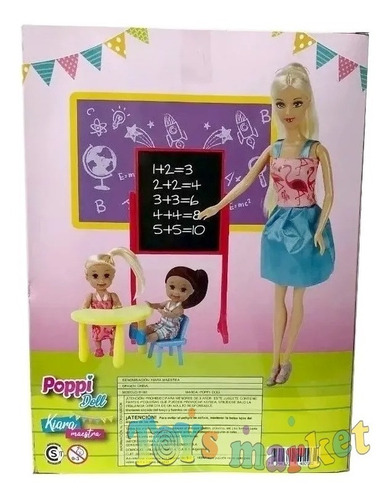 Imagen 6 de 8 de Muñeca Poppi Doll Kiara Maestra