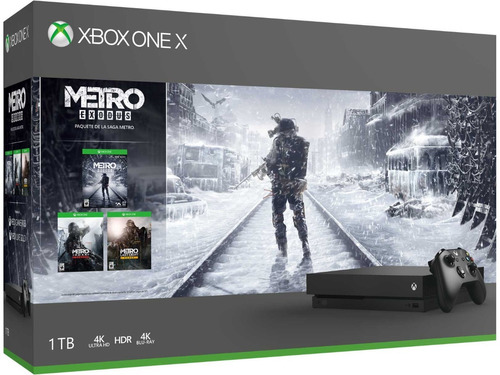 Xbox One X Consola 1tb Saga Metro Exodus Nueva Garantia