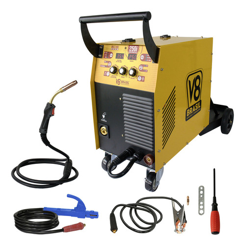 Máquina Solda Mig Eletrodo E Tig Lift 250 Amp 220v V8 Brasil