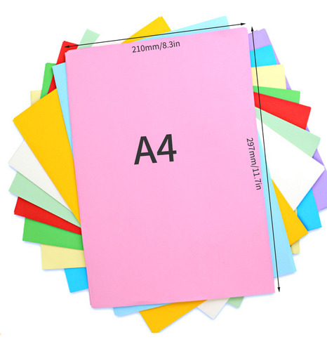 Papel De Copia En Color A4 De 70 G/m² Para Impresión, Escrit