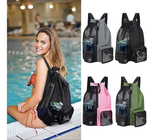 Mochila Con Cordón Para Natación, Gimnasio, Piscina, Separad