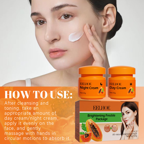 Crema De Día Y Noche De Papaya Para Eliminar Las Manchas Osc