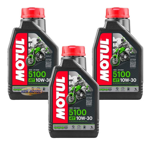 3 Litros Óleo Motul 5100 10w30 Semi-sintético