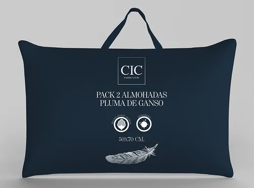Pack 2 almohadas cic pluma hotsell