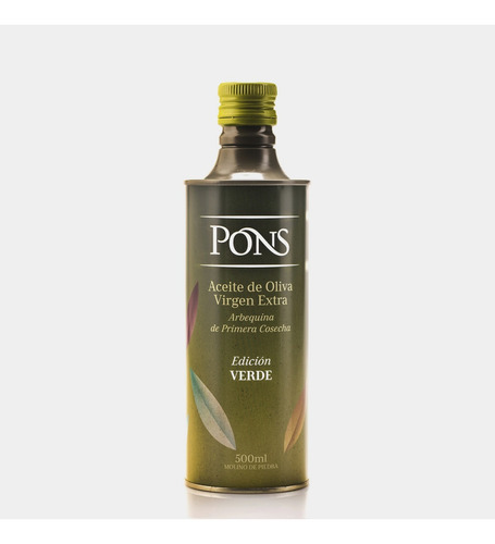 Aceite De Oliva Extra Virgen Verde Pons Lata 500ml Pack X6
