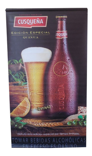 Dante42 Poster Publicidad Cerveza Premium Cuzqueña Quinua