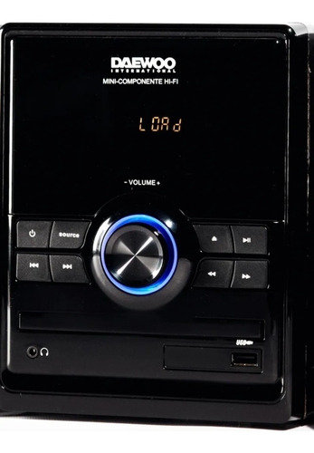 Minicomponente Daewoo DMH-2150 negro con usb - 220V