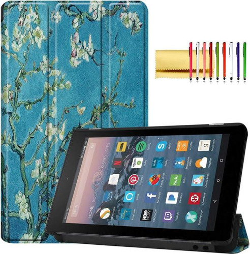 Techcircle Funda Tipo Libro P/ Amazon Fire 7 9na/7ma Gen