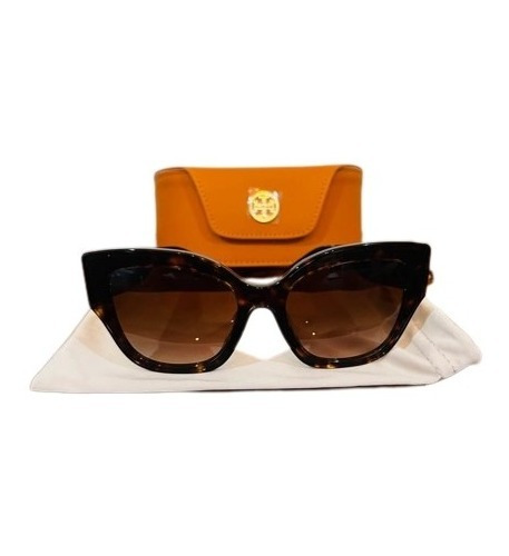 Lentes Tory Burch Fora Gato Dark Tortoise