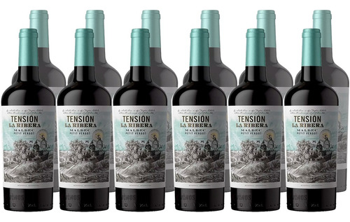 Tensión La Ribera Malbec Petit Verdot 750ml X 12 Unidades