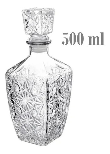 25 Botella De Cristal Diamante 500ml Vidrio Resistente