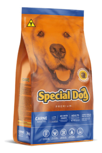 Alimento Special Dog Premium para cão adulto todos os tamanhos sabor carne em sacola de 3kg