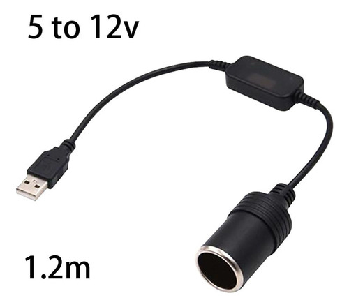 Usb A Macho A Encendedor De Cigarrillos De Coche, 1,2 Metros