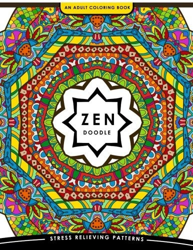 Zen Doodle Coloring Book Flower Animal And Mandala Coloring 