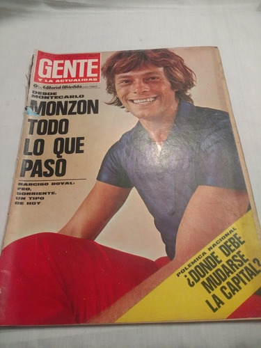 Revista Gente 303 Mercedes Sosa - Monzón - Año 1971