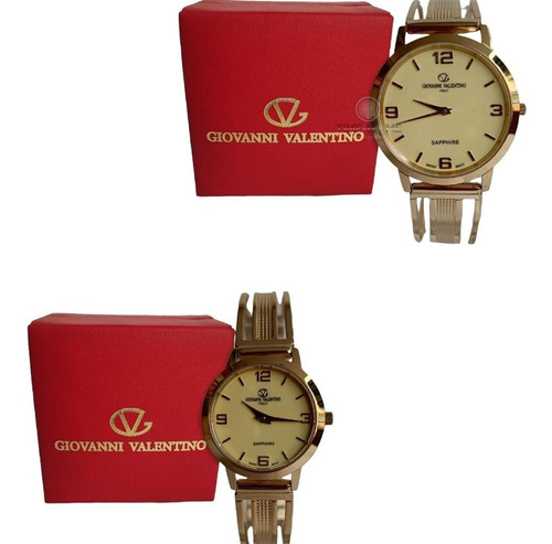 Reloj Pareja Giovanni Valentino Original Garantizado