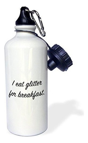 3drose Botella De Agua  I Eat Glitter For Desayuno Flip