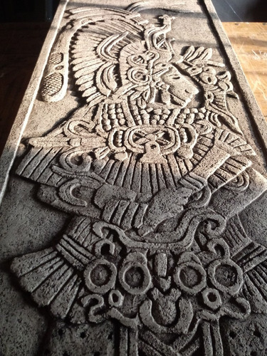 Guerrero Maya - Escultura Mural En Relieve