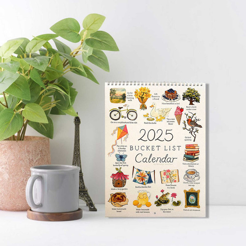 Calendario 2025 Con Lista De Deseos Para Hacer Que Cada