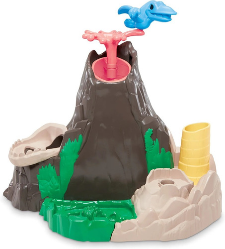 Play-doh Slime Dino Crew Dino Isla Volcán Con Slime