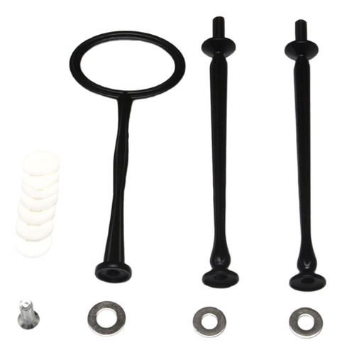 Mango Para Soporte De Pastel, Varilla De Hardware, Negro