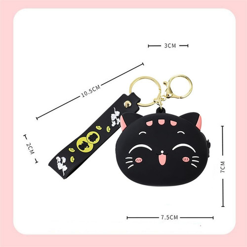 Monedero/llavero Mini - Gato De La Suerte