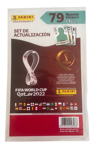 Set De Actualización 80 Stickers Fifa World Cup Qatar 2022 