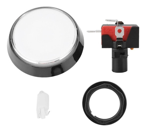 Imagen 3 de 9 de 60 Mm Grande Redondo Led Iluminado Pulsador Con Microinterru