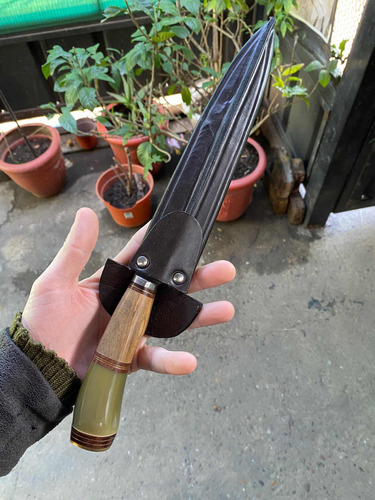 Imagen 2 de 6 de Cuchillo Artesanal De Tandil 24 Cm Con Vaina De Regalo