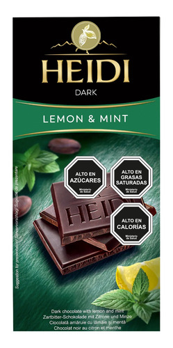 Chocolate Tableta Heidi Dark Mint Lemon 80g