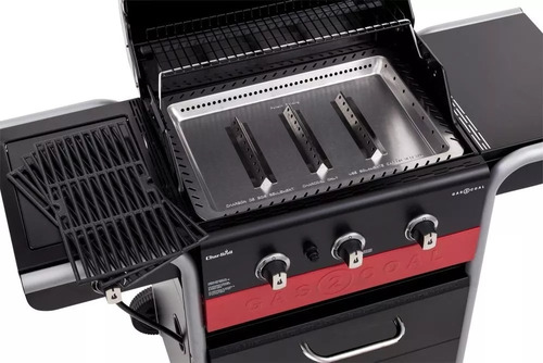 Parrillero Barbacoa Híbrida Gas Carbón Encendido Electronico