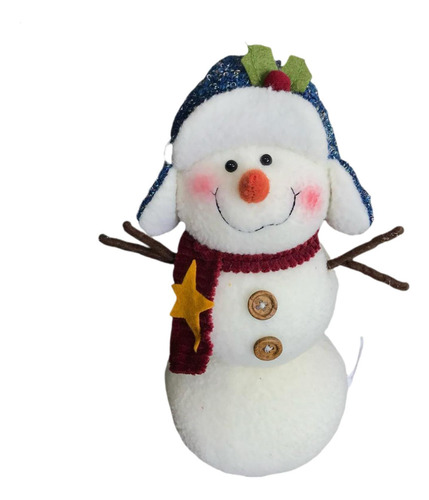 Muñeco De Nieve De Peluche Con Capucha Navideña Muñeco De Ni