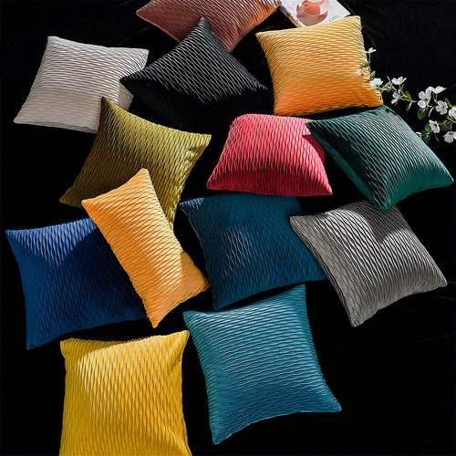 Pack De 4 Fundas De Cojín 45x45 Cm Color Azul Indigo