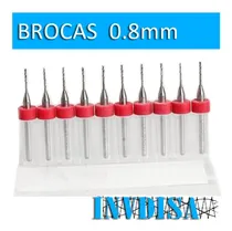 Comprar Brocas De Tungsteno, Juego Con 10 Brocas, 0.8 Mm, Pcb, Cnc