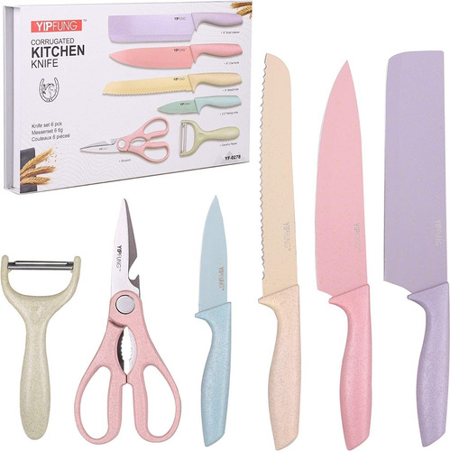 Set Juego De Cuchillos Cocina Profesionales Acero Inoxidable