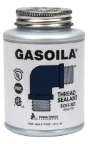 (1 Pint) Gasoila Soft-set Pipe Thread Sealant W/ Ptfe Pa Jjq