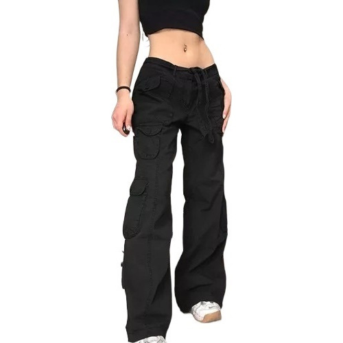 Pantalones De Mezclilla Mujer Cargo Pants Para Dama Jean [u]