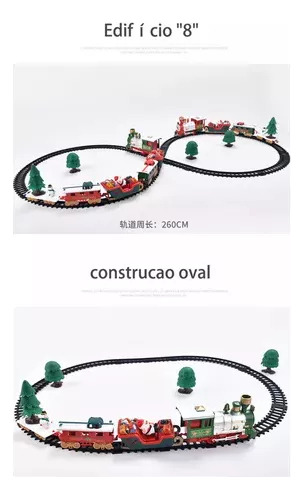 Kit De Tren Eléctrico Para Colgar Árboles De Navidad