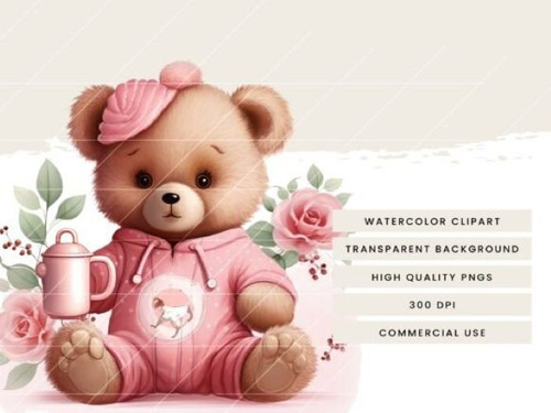 Imágenes Digitales Osos Rosas 112450192