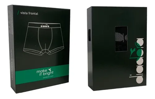 Boxers Diadora Pack X4 Algod n Seamless Liso En Caja Origin