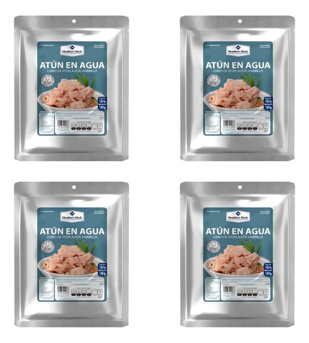 Atún Aleta Amarilla Member's Mark En Agua 1.02 Kg - 4 Bolsas