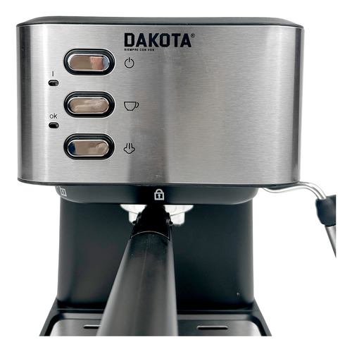 Cafetera Espresso 2 En 1 Dakota Con Espumador De Leche 20 Bares 1.5l
