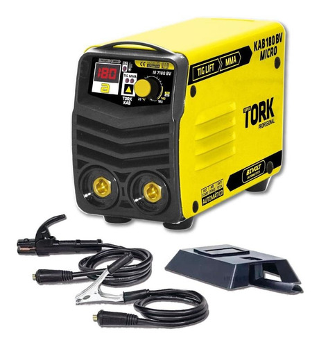 Máquina Solda Inversora Bivolt Aut Kab 180 Micro Super Tork