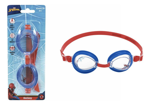 Lentes De Natación Spiderman Marvel 3+ Niños Bestway 98019