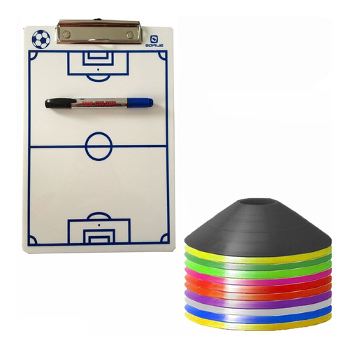 Kit Entrenamiento 20 Platos + Tabla Tactica Deportiva