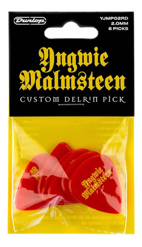 Uñetas Dunlop Signature Yngwie Malmsteen 2.0 Mm Pack De 6