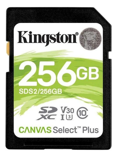 Memoria Flash Kingston Canvas Select Plu 256gb Sdxc Clase 10