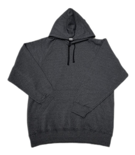 Buzo Negro Capucha Friza Algodon Liso Hoodie The Dark King