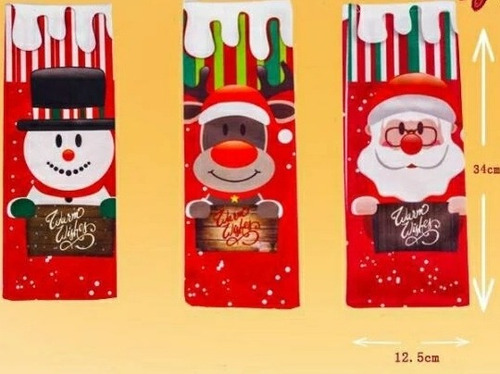 Imagen 4 de 4 de Cubierta Para Botella De Vino Bolsa Decorativa Navidad Regal